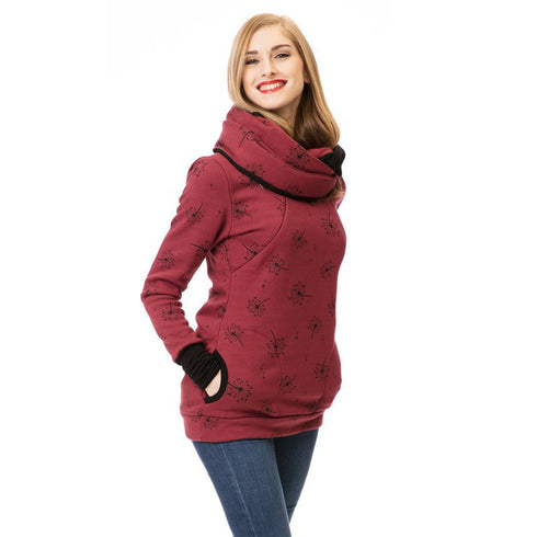 Sweatshirt Hoodie Women Long Sleeve Breastfeeding Shirt - ROUTINE FASHION